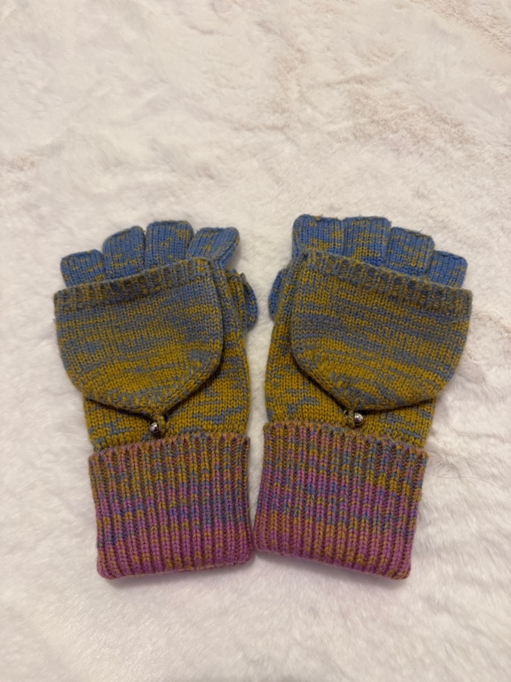 kate spade Multicolor Convertible Fingerless Gloves with Mittens